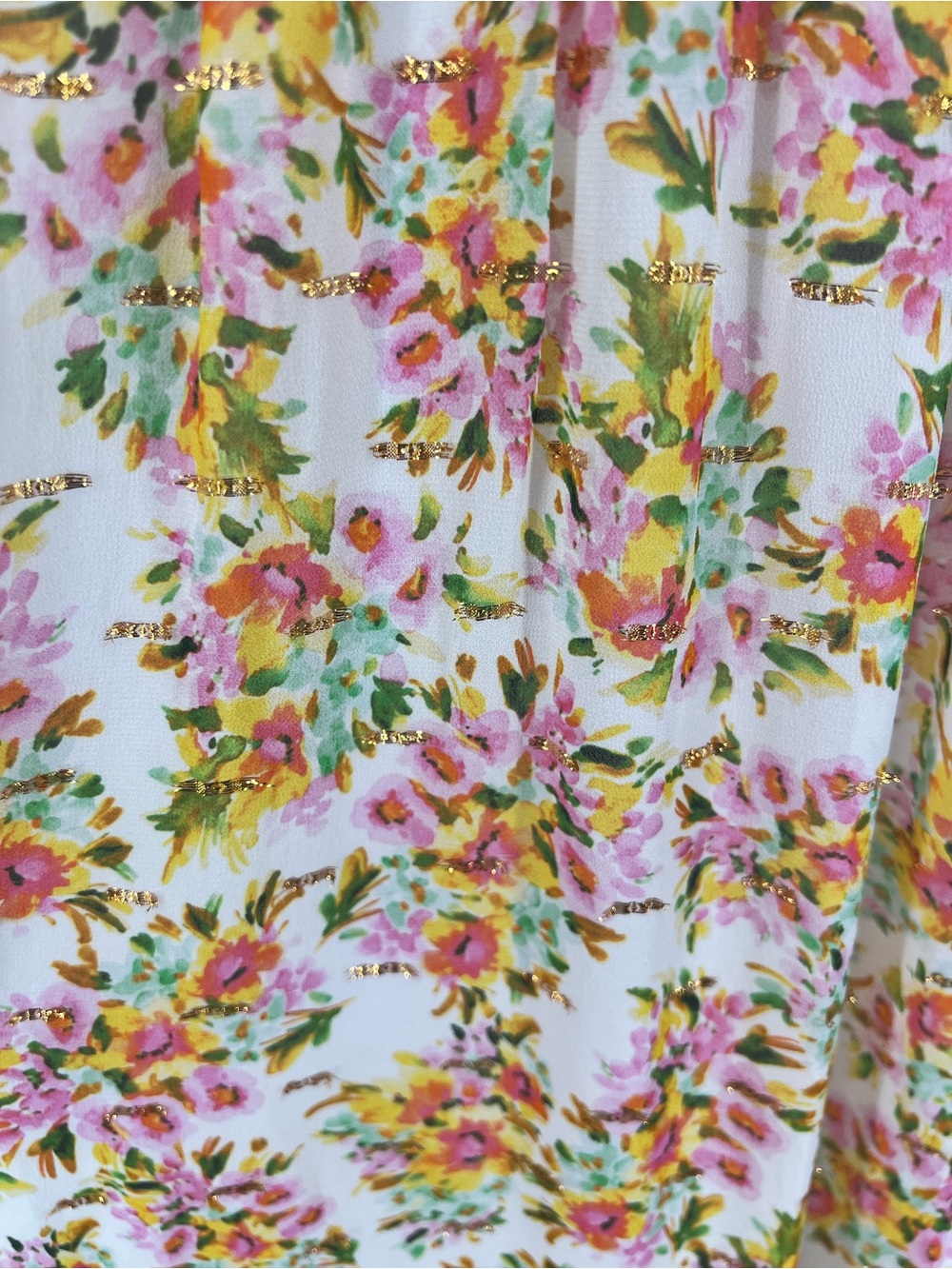 Shoshanna Lucinda floral maxi dress in Optic Lemon Gold print | 8 - Picture 5 of 14